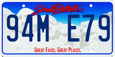 SD license plate 94ME79