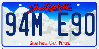 SD license plate 94ME90