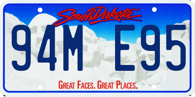 SD license plate 94ME95