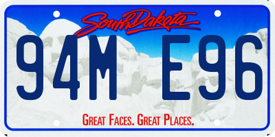 SD license plate 94ME96