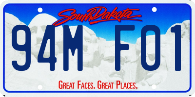 SD license plate 94MF01