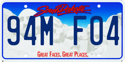 SD license plate 94MF04