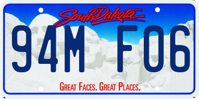 SD license plate 94MF06