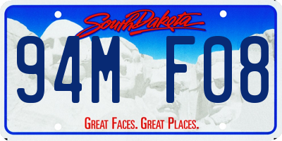 SD license plate 94MF08