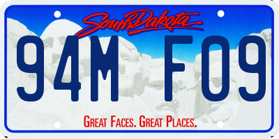 SD license plate 94MF09