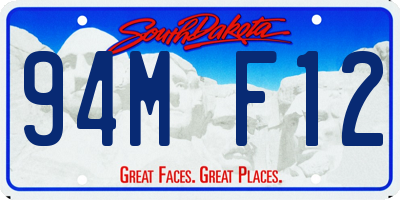 SD license plate 94MF12