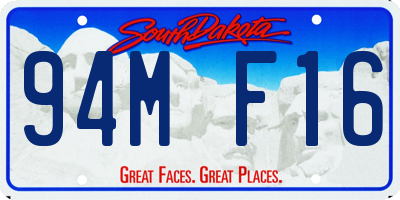 SD license plate 94MF16