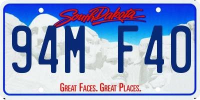 SD license plate 94MF40