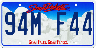 SD license plate 94MF44