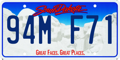 SD license plate 94MF71