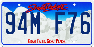 SD license plate 94MF76