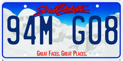 SD license plate 94MG08