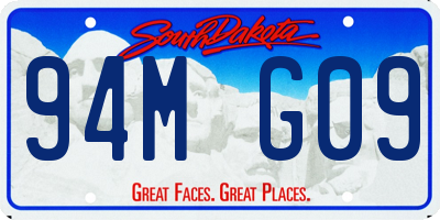 SD license plate 94MG09