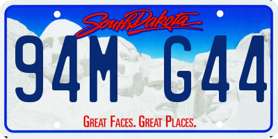 SD license plate 94MG44