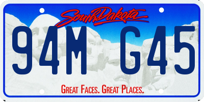 SD license plate 94MG45