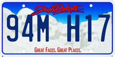 SD license plate 94MH17