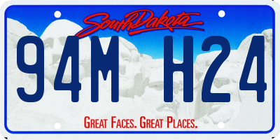 SD license plate 94MH24