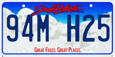 SD license plate 94MH25