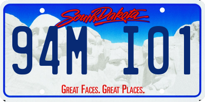SD license plate 94MI01