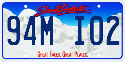 SD license plate 94MI02
