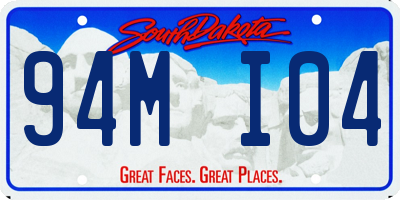 SD license plate 94MI04