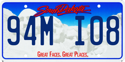 SD license plate 94MI08