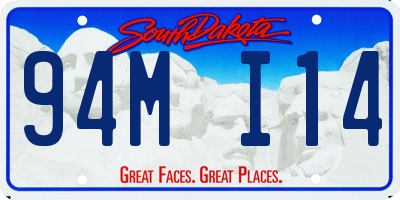 SD license plate 94MI14
