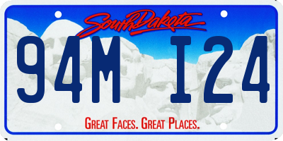 SD license plate 94MI24