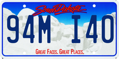 SD license plate 94MI40
