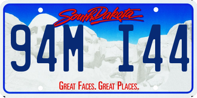 SD license plate 94MI44
