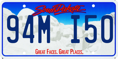 SD license plate 94MI50
