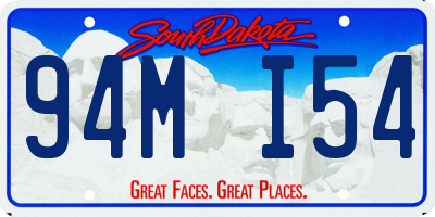SD license plate 94MI54
