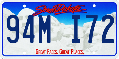 SD license plate 94MI72