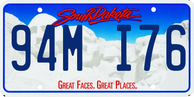 SD license plate 94MI76