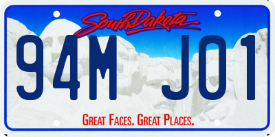 SD license plate 94MJ01