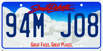 SD license plate 94MJ08