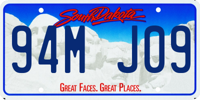 SD license plate 94MJ09