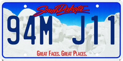 SD license plate 94MJ11
