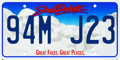 SD license plate 94MJ23