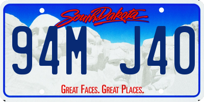 SD license plate 94MJ40