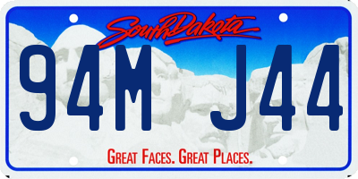 SD license plate 94MJ44