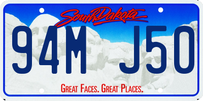 SD license plate 94MJ50