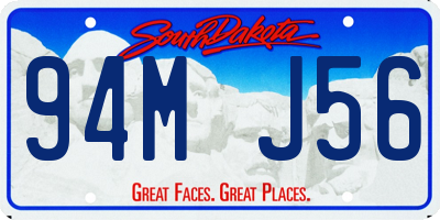 SD license plate 94MJ56