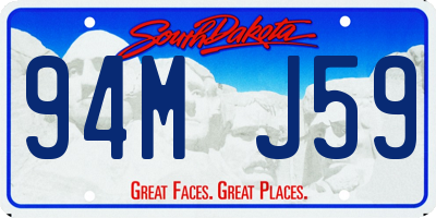 SD license plate 94MJ59