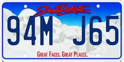 SD license plate 94MJ65