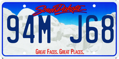 SD license plate 94MJ68