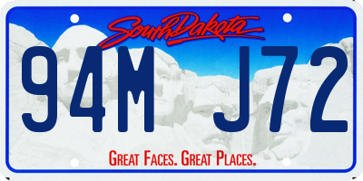 SD license plate 94MJ72