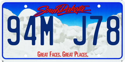 SD license plate 94MJ78