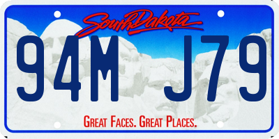 SD license plate 94MJ79