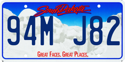 SD license plate 94MJ82